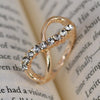 Fashion Jewelry 8 Infinity with Crystal Ring