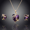 Crystal Animal Pendant Jewelry Set