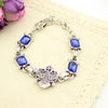 Butler Sebastian Blue Crystal Charm Bracelet